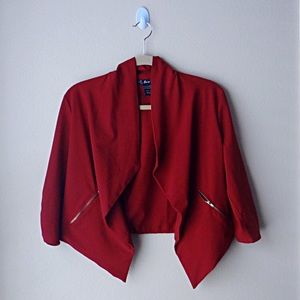 Red Cardigan | Blazer | Professional | Casual
